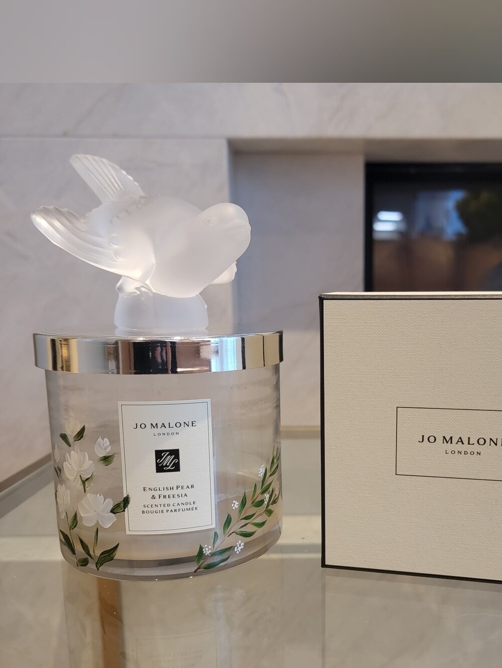 JO MALONE ENGLISH PEAR & FREESIA CANDLE CONTAINER